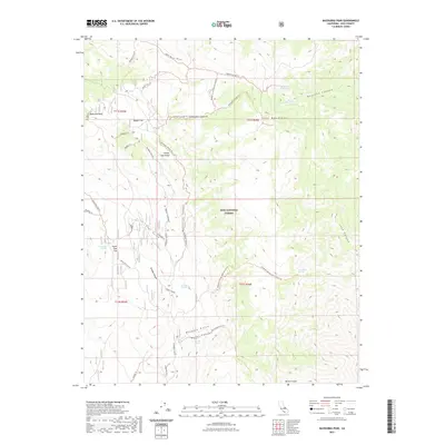 2021 Map of Mazourka Peak, 2021 Print