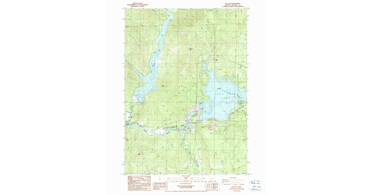 1988 Map of Mc Leod, Jackson County, OR — High-Res | Pastmaps