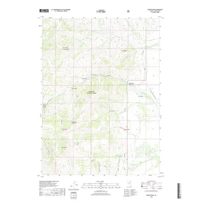 2018 Map of McAfee Peak, 2018 Print