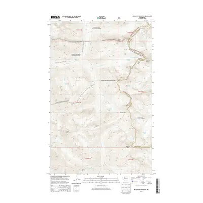 2014 Map of McAlester Mountain, 2014 Print