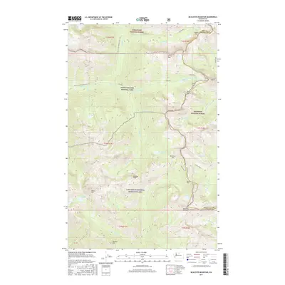 2017 Map of McAlester Mountain, 2017 Print