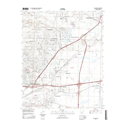 2014 Map of McAlmont, 2014 Print