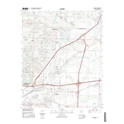 2017 Map of McAlmont, 2017 Print