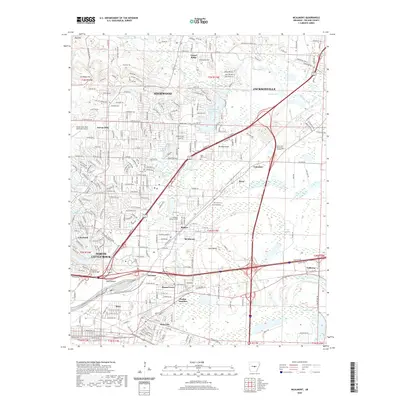 2020 Map of McAlmont, 2020 Print
