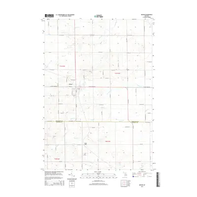 2014 Map of McBain, 2014 Print