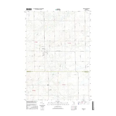 2017 Map of McBain, 2017 Print