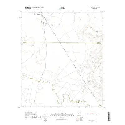 2019 Map of McCamey South, 2019 Print