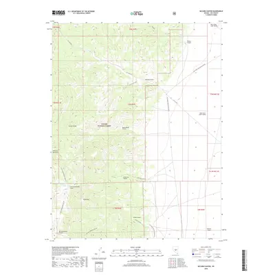 2018 Map of McCann Canyon, 2018 Print