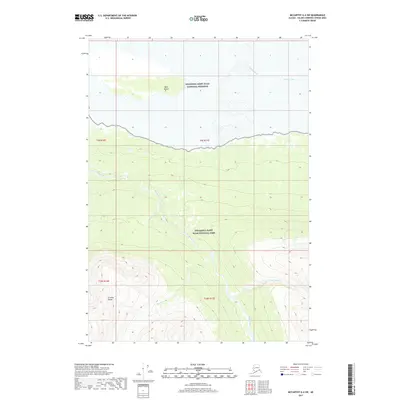 2017 Map of McCarthy A-4 SW, 2017 Print