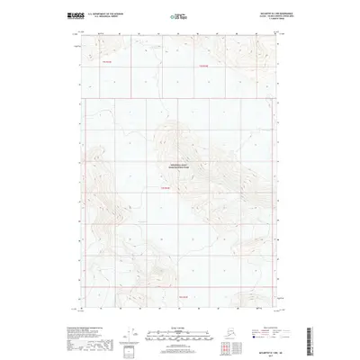 2017 Map of McCarthy B-1 NW, 2017 Print