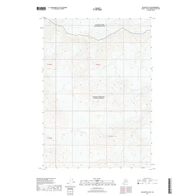 2017 Map of McCarthy B-2 SW, 2017 Print