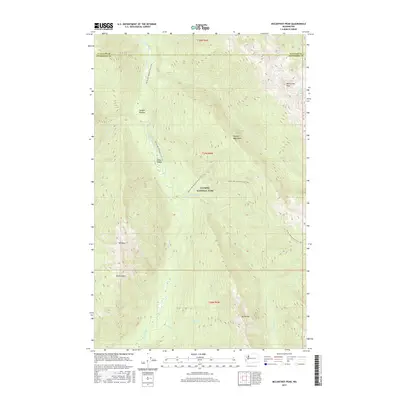 2017 Map of McCartney Peak, 2017 Print