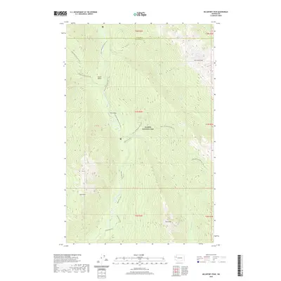 2020 Map of McCartney Peak, 2020 Print