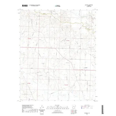 2020 Map of McCaskill, 2020 Print