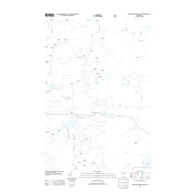 2013 Map of McCaslin Mountain, 2013 Print