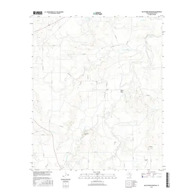 2016 Map of McCathrine Mountain, 2016 Print