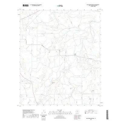 2019 Map of McCathrine Mountain, 2019 Print