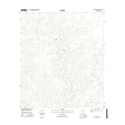 2016 Map of McClain Canyon, 2016 Print
