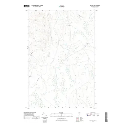 2018 Map of McClusky Lake, 2018 Print
