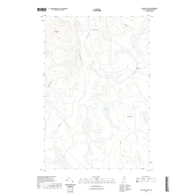 2021 Map of McClusky Lake, 2021 Print