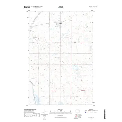 2018 Map of McClusky, 2018 Print