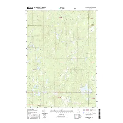 2017 Map of McCollum Lake, 2017 Print