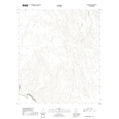 2019 Map of McComb Canyon, 2019 Print