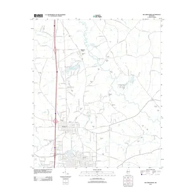 2012 Map of McComb North, 2012 Print
