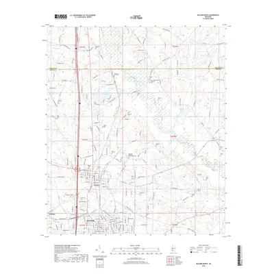 2018 Map of McComb North, 2018 Print