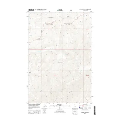 2013 Map of McConnell Mountain, 2013 Print