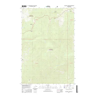 2017 Map of McConnell Mountain, 2017 Print