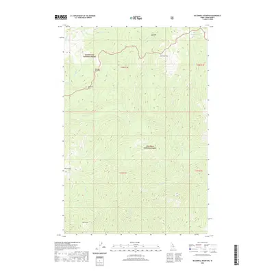 2020 Map of McConnell Mountain, 2020 Print