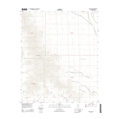 2015 Map of McCoy Peak, 2015 Print
