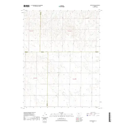 2018 Map of McCracken NE, 2018 Print