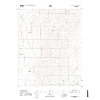 2018 Map of McCullough Mountain, 2018 Print