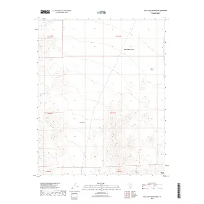 2018 Map of McCullough Mountain NE, 2018 Print