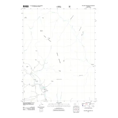 2011 Map of McCurdy Mountain, 2011 Print