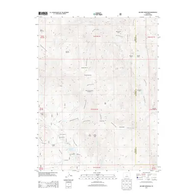 2013 Map of McCurdy Mountain, 2013 Print