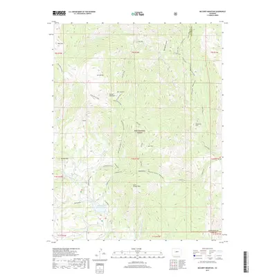 2019 Map of McCurdy Mountain, 2019 Print