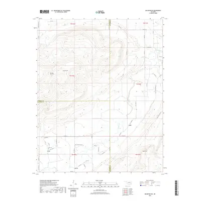 2018 Map of McCurtain SW, 2018 Print