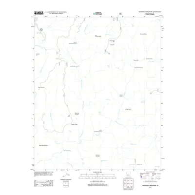 2011 Map of McDonald Mountain, 2011 Print