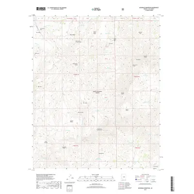 2018 Map of McDonald Mountain, 2018 Print