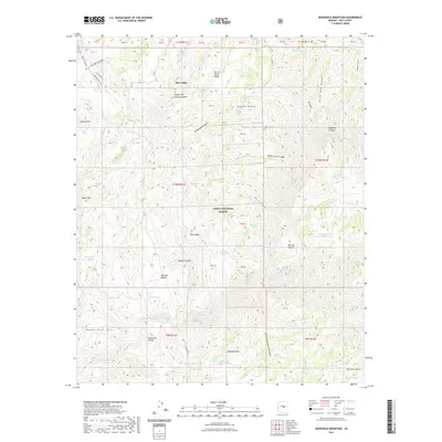 2021 Map of McDonald Mountain, 2021 Print