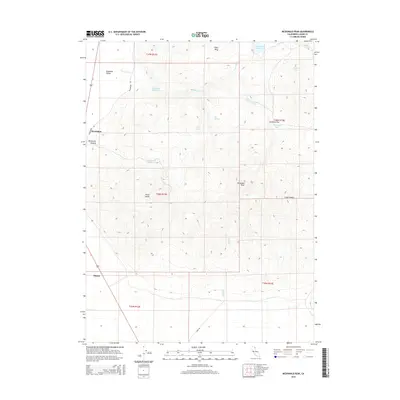 2015 Map of McDonald Peak, 2015 Print