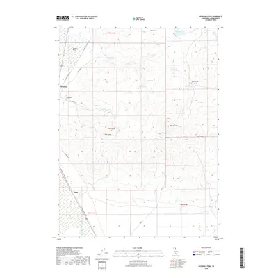 2018 Map of McDonald Peak, 2018 Print