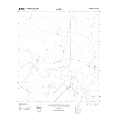 2013 Map of McFaddin, 2013 Print
