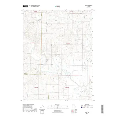 2017 Map of McFall, 2017 Print