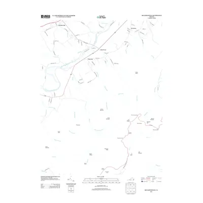 2013 Map of McGaheysville, 2013 Print