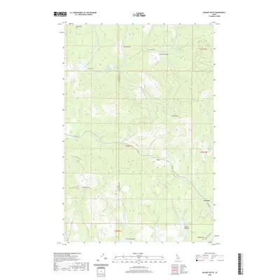 2020 Map of McGary Butte, 2020 Print