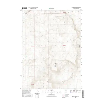 2015 Map of McGhee Mountain, 2015 Print